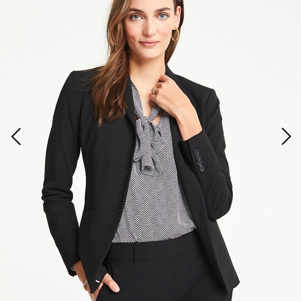 Black ANN TAYLOR Jacket Size 10